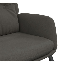 Chaise de relaxation Gris foncé Similicuir daim