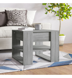 Table basse Sonoma gris 55,5x55x45 cm Bois d'ingénierie