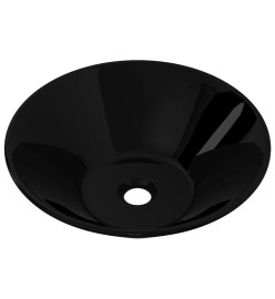 Vasque rond céramique Noir pour salle de bain