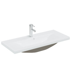 Ensemble de meubles de salle de bain Blanc brillant Aggloméré