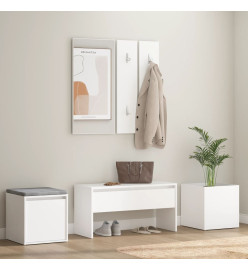 Ensemble de meubles de couloir Blanc Bois d'ingénierie