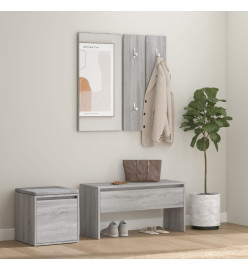 Ensemble de meubles de couloir Sonoma gris Bois d'ingénierie