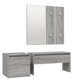 Ensemble de meubles de couloir Sonoma gris Bois d'ingénierie