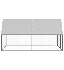 Poulailler d'extérieur 2x4x2 m Acier galvanisé