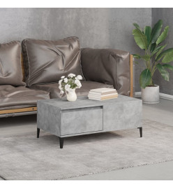Table basse Gris béton 90x50x36,5 cm Bois d'ingénierie
