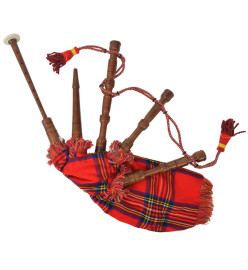 Cornemuse écossaise Great Highland d'enfants tartan rouge Royal Stewart