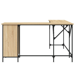 Bureau chêne sonoma 141x141x75 cm bois d'ingénierie