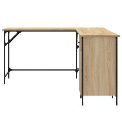 Bureau chêne sonoma 141x141x75 cm bois d'ingénierie