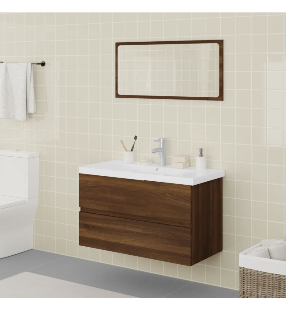 Meubles de salle de bain Chêne marron Bois d'ingénierie