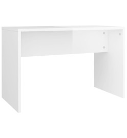 Ensemble de coiffeuse Blanc brillant 96x40x142 cm