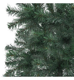 Arbre de Noël artificiel d'angle pré-éclairé vert 180 cm PVC