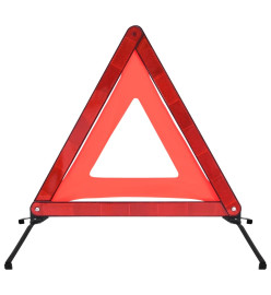 Triangle de signalisation routière 10pcs Rouge 56,5x36,5x44,5cm