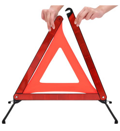 Triangle de signalisation routière 10pcs Rouge 56,5x36,5x44,5cm