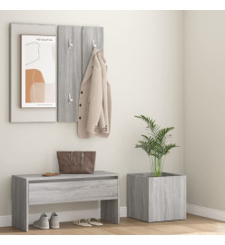 Ensemble de meubles de couloir Sonoma gris Bois d'ingénierie