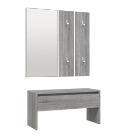 Ensemble de meubles de couloir Sonoma gris Bois d'ingénierie