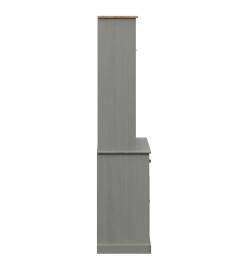 Buffet haut VIGO gris 78x40x175 cm bois massif de pin