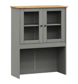 Buffet haut VIGO gris 78x40x175 cm bois massif de pin