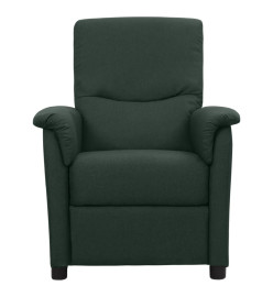 Fauteuil de massage Vert foncé Tissu