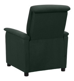 Fauteuil de massage Vert foncé Tissu