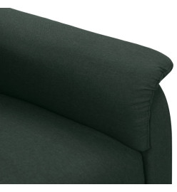 Fauteuil de massage Vert foncé Tissu