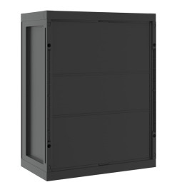 Armoire de rangement d'extérieur noir 65x37x85 cm PP