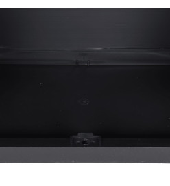 Armoire de rangement d'extérieur noir 65x37x165 cm PP