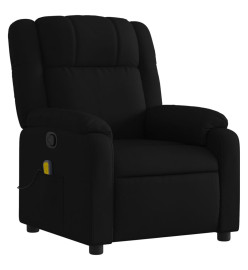 Fauteuil de massage inclinable Noir Tissu