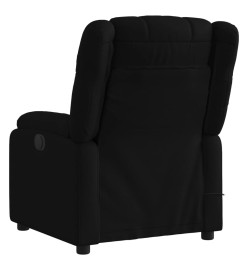 Fauteuil de massage inclinable Noir Tissu