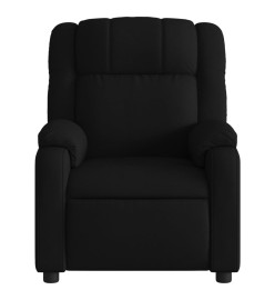 Fauteuil de massage inclinable Noir Tissu