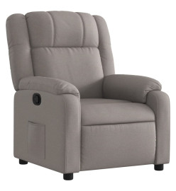 Fauteuil inclinable Taupe Tissu