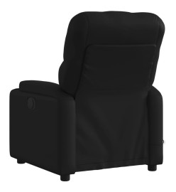 Fauteuil de massage inclinable Noir Similicuir