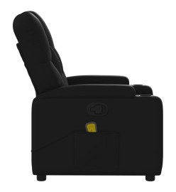 Fauteuil de massage inclinable Noir Similicuir