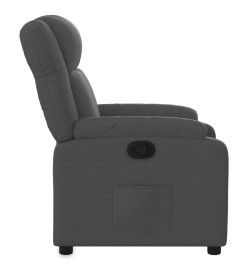 Fauteuil inclinable Gris foncé Tissu