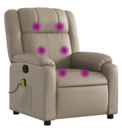 Fauteuil de massage inclinable Cappuccino Similicuir