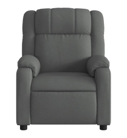 Fauteuil de massage inclinable Gris foncé Tissu