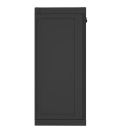 Armoire de rangement d'extérieur noir 97x37x85 cm PP
