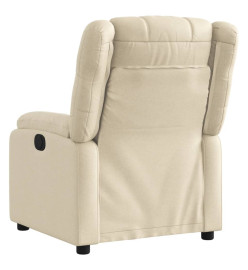 Fauteuil inclinable Crème Tissu