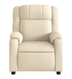 Fauteuil inclinable Crème Tissu