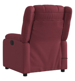 Fauteuil de massage inclinable Rouge bordeaux Tissu