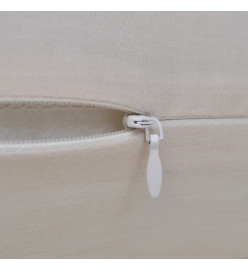 Housses de coussin 4 pcs Coton Beige 50x50 cm