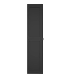 Armoire de rangement d'extérieur noir 97x37x165 cm PP