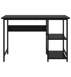 Bureau d'ordinateur Noir 105x55x72 cm MDF et métal