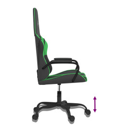 Chaise de jeu Noir et vert Similicuir