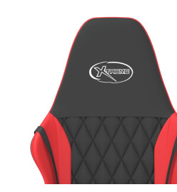 Chaise de jeu de massage Noir et rouge Similicuir