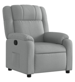 Fauteuil inclinable Gris clair Tissu