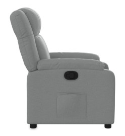 Fauteuil inclinable Gris clair Tissu