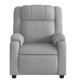 Fauteuil de massage inclinable Gris clair Tissu