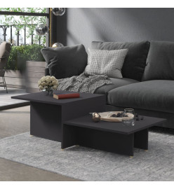 Table basse Gris 111,5x50x33 cm Bois d'ingénierie