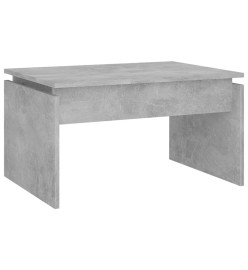 Table basse Gris béton 68x50x38 cm Aggloméré