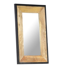 Miroir 80x50 cm Bois de manguier massif